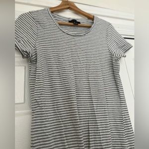 Bodycon stripy dress | Maxi stretch dress, Grey maxi dress